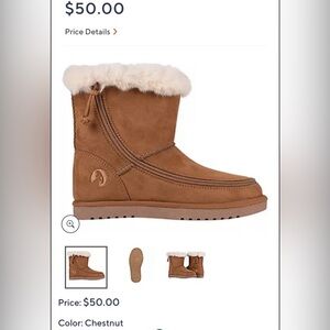 Billy Shoes Toddler Sherpa Ugg Style Boots Toddler 7 Chesnut